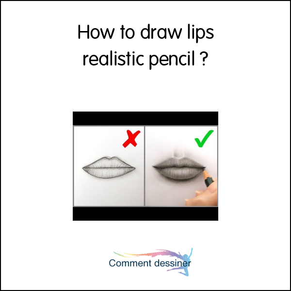 How to draw lips realistic pencil
